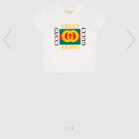 Baby T-shirt with Gucci logo - Picture 4 of 4
